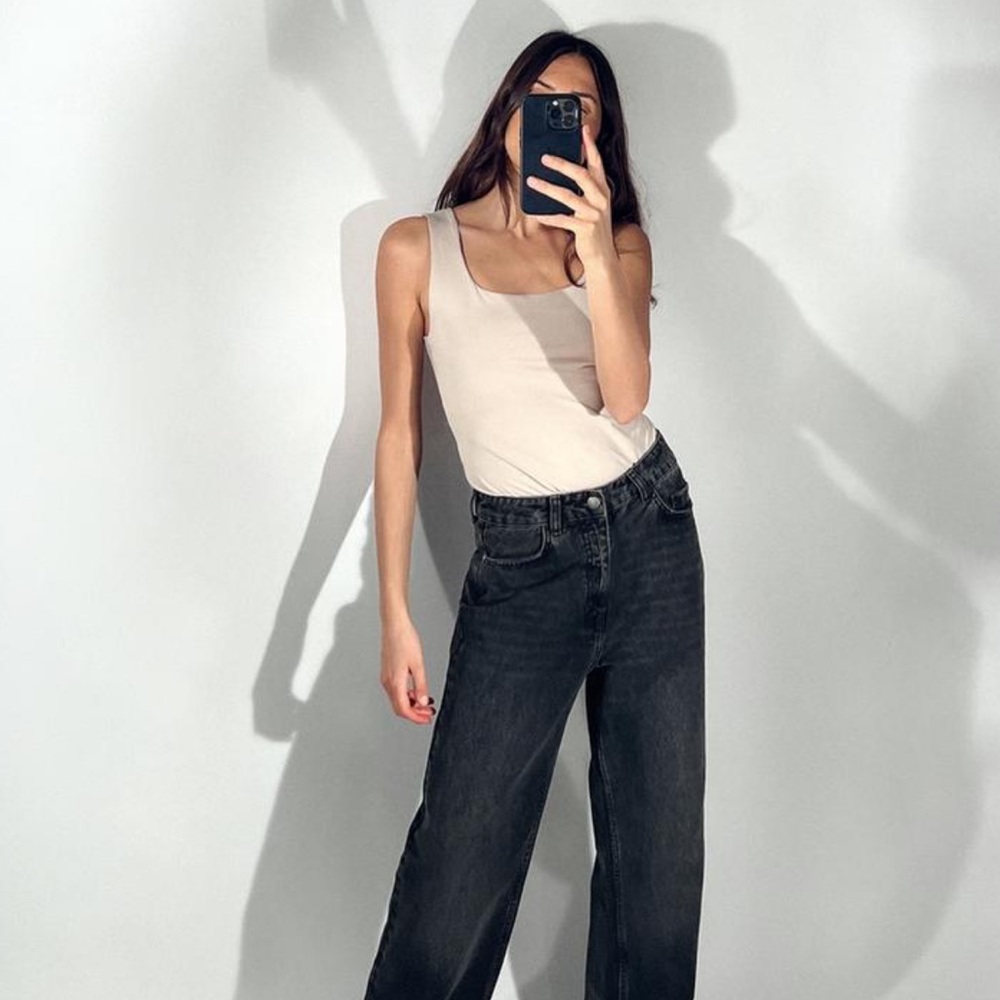 ❤️ WIDE STRAP POLYAMIDE TOP